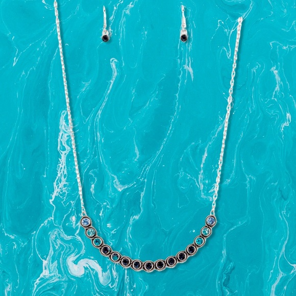 paparazzi Jewelry Paparazzi Throwing Shades Necklace In Blue Poshmark